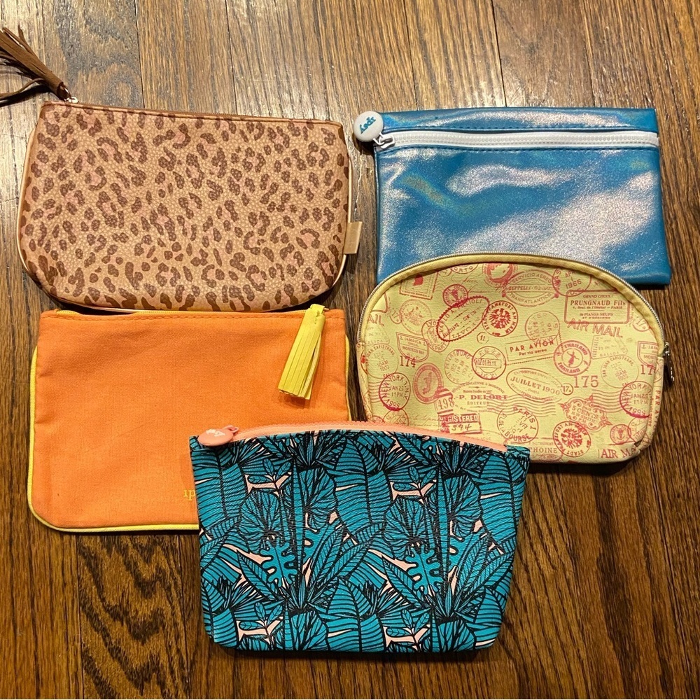 Ipsy makeup bags-Lot of 5- Like new condition